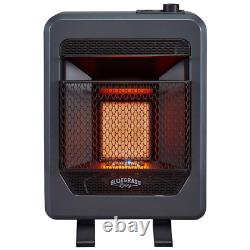 Natural Gas Vent Free Infrared Gas Space Heater with Base Feet 10,000 BTU, T-S
