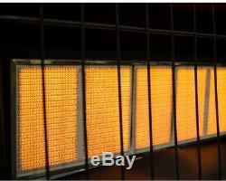 Natural Gas Wall Heater Vent Free 30000 BTU Infrared Thermostatic Surface Mount