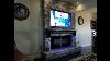New Fireplace And T V In The Familyroom And How I Built It Airstone From Lowes Tv Is Samsung