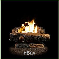 Non Electric Manual Control 24 Vent Free Natural Gas Decorative Fireplace Logs