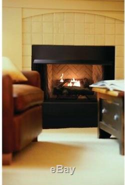 Oakwood 24 in. Vent Free Natural Gas Fireplace Log Set Heater Logs Kit Emberglow