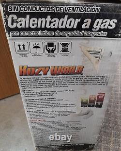 Open Box Kozy World KWN195 18,000 BTU Natural Gas Heater