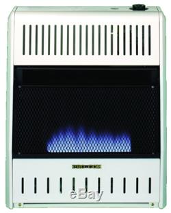 PROCOM MG20TBF Blue Flame Gas Wall Heater, Dual Fuel, Vent-Free, 20,000-BTU
