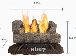 Pleasant Hearth 18 30000-BTU Dual-Burn Vent-Free Gas Fireplace Logs VFL2-EO18DT