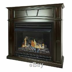 Pleasant Hearth 46 Full Size Tobacco Natural Gas Vent Free Fireplace System 3