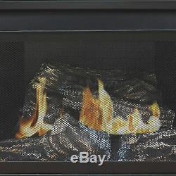Pleasant Hearth Vent-Free Fireplace- 32,000BTU 46in Natural Gas Cherry Finish