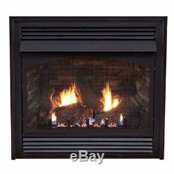 Premium 36 Vent-Free Millivolt Control NG Fireplace with Blower
