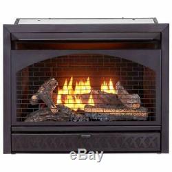 ProCom 26,000 BTU Vent Free Dual Fuel Propane and Natural Gas Indoor Fireplace