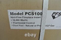 ProCom Dual Fuel Ventless Gas/Propane Fireplace Insert 10,000 BTU, PCS100T