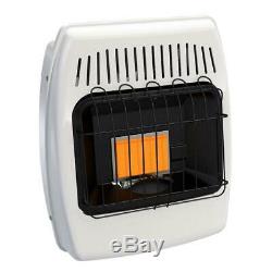 Propane Wall Heater 6,000 BTU Vent Free Infrared Liquid Reliable Back Up