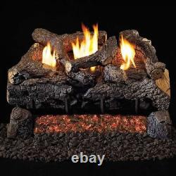 RH Peterson Real Fyre 18-inch Evening Fyre Charred WithVent-free Electronic NG/LP