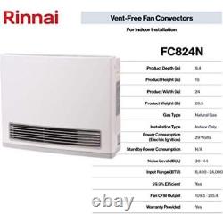 Rinnai 24,000 BTU Natural Gas Vent-Free Fan Convector