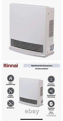 Rinnai FC510P Fan Convector Vent Free Heater 10K BTU Propane Gas