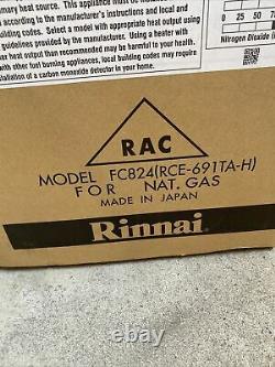 Rinnai FC824N White 24k Btu Vent Free Natural Gas Fan Convector RCE-691TA-H S-21