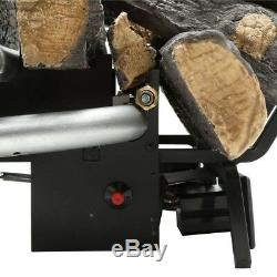 Savannah Oak 18 in. Vent-Free Natural Gas Fireplace Logs with Remote By Emberglow
