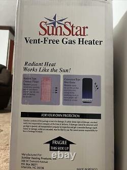 SunStar gas heater vent free