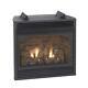 Vail 24 Vent Free Thermostat Fireplace With Slope Glaze Burner, Natural Gas