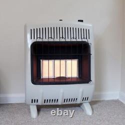 Vent-Free 20000 BTU Radiant Natural Gas Heater MultiWhite