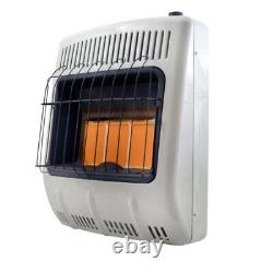 Vent-Free 20000 BTU Radiant Natural Gas Heater MultiWhite