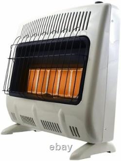 Vent Free 30,000 BTU Radiant Natural Gas Heater Bundle with Fan Blower (2 Items)