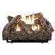 Vent Free Dual Fuel Fireplace Logs Insert 24 Inch Natural Gas Propane Thermostat