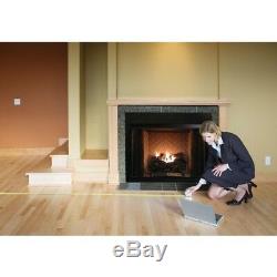 Vent-Free Natural Gas Fireplace Logs Remote Control Insert Heat Shut-Off 30 in