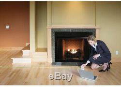 Vent Free Natural Gas Fireplace Logs With Remote Savannah Oak 24 U-shaped Burner