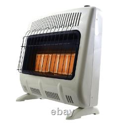 Vent Free Radiant Natural Gas Heater 30000 Btu for Indoor Heating Appliance New