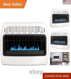 Vent Free Wall Heater 30,000 BTU, Natural Gas, White, Variable Heat Output