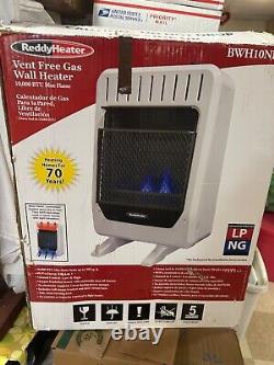 Vent free gas wall heater