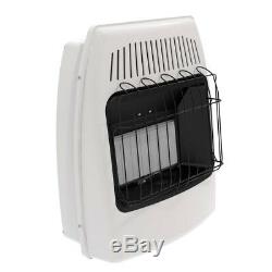 Wall Heater 18,000 BTU Infrared Vent Free Natural Gas Indoor Mounted Mount White