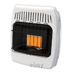 Wall Heater 6000 BTU Vent Free Infrared Indoor Liquid Propane Gas Garage Cabin