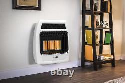Wall Heater Infrared Vent Free Thermostatic Indoor 30,000 BTU Natural Gas