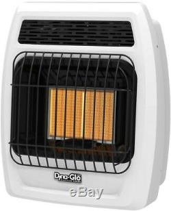 Wall Heater Natural Gas Blue Flame Infrared Vent Free Thermostatic 12000 BTU