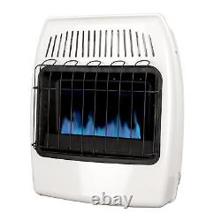 Wall Heater Natural Gas Blue Flame Vent Free 20,000 BTU For Home Cabin Garage
