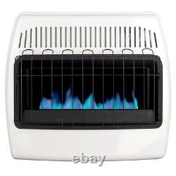 Wall Heater Natural Gas Blue Flame Vent Free Thermostat Control Knob 30000 BTU