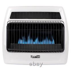 Wall Heater Natural Gas Blue Flame Vent Free Thermostatic Home Heat 30,000 BTU