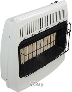 Wall Heater Natural Gas Infrared 30,000 BTU Vent-Free Technology, Built-In ODS