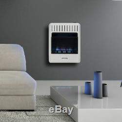 Wall Mounting Blue Flame Heater 20k BTU Ventless Dual Fuel Propane Natural Gas