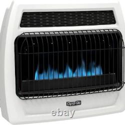 White BTU Natural Gas Blue Flame Thermostatic Vent Free Wall Heater