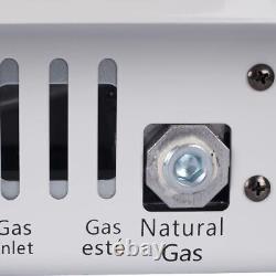 White, Natural Gas Blue Flame Thermostatic Vent Free Wall Heater