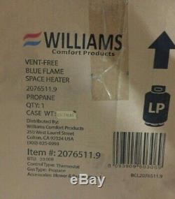 Williams Vent-Free Propane Blue-Flame Heater 2076511.9